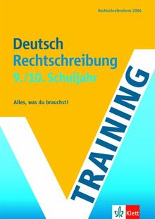 Training Deutsch Rechtschreibung. 9./10. Schuljahr. (Lernmaterialien) | Buch | Zustand sehr gut