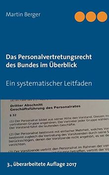 Das Personalvertretungsrecht des Bundes im Überblick: Ein systematischer Leitfaden