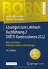 Lösungen zum Lehrbuch Buchführung 2 DATEV-Kontenrahmen 2022: Mit zusätzlichen Prüfungsaufgaben und Lösungen (Bornhofen Buchführung 2 LÖ)