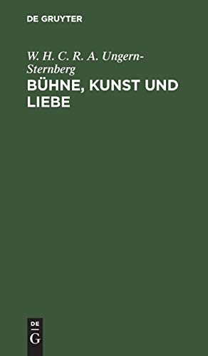 Bühne, Kunst und Liebe: Novelle