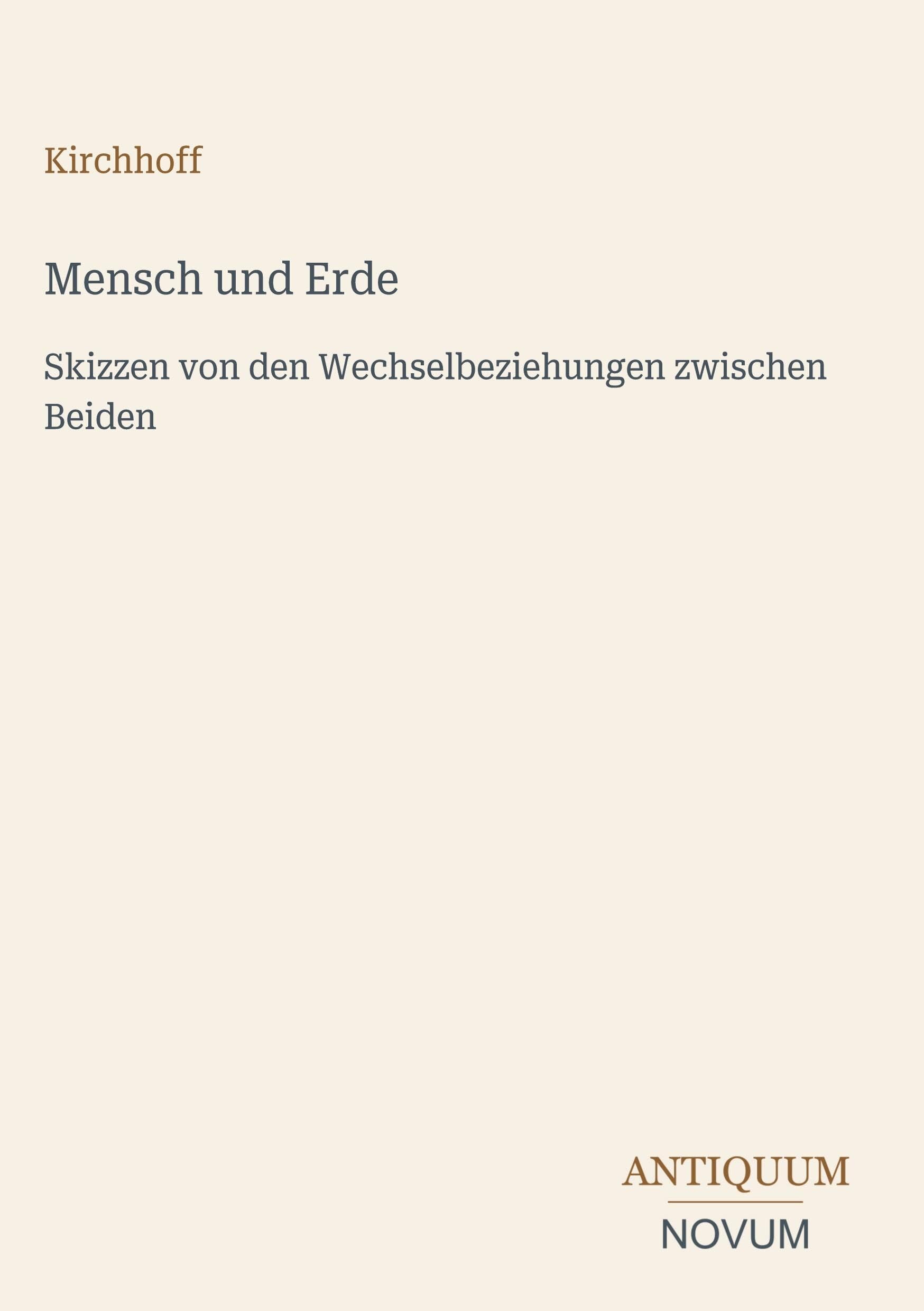 Mensch und Erde