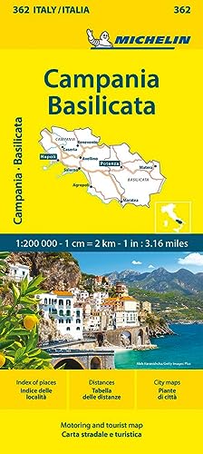 Die Buchhandlung in Oelde hat das Buch Michelin Kampanien, Basilikata: Straßen- und Tourismuskarte 1:200.000 (MICHELIN Localkarten)