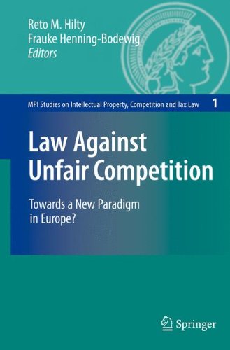 Law Against Unfair Competition: Towards a New Paradigm in Europe? (MPI Studies on Intellectual Property and Competition Law)
