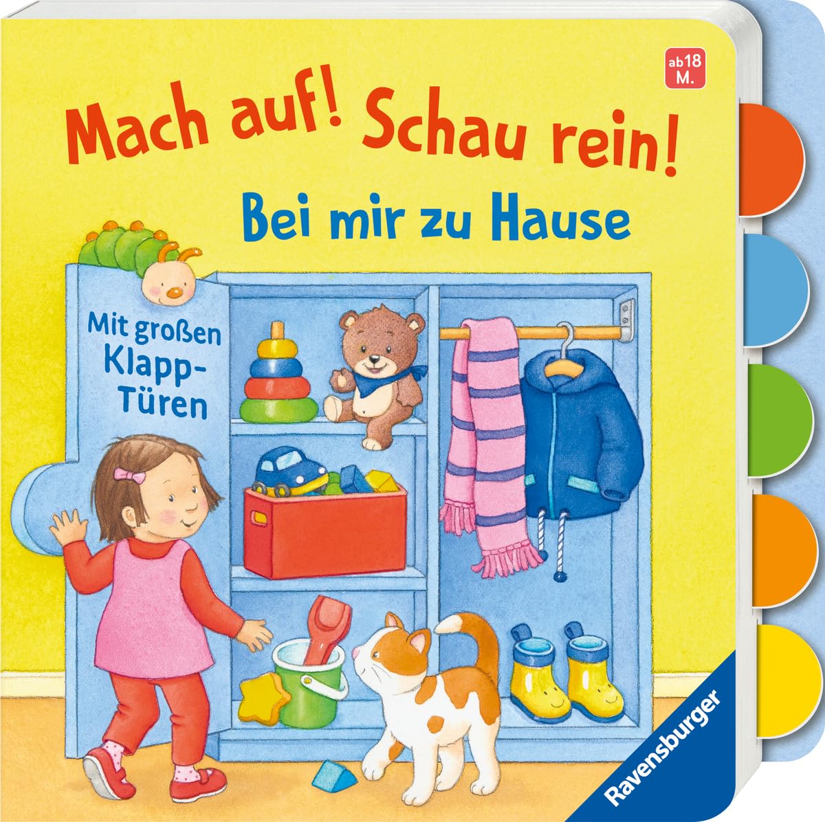 Mach auf! Schau rein! Bei mir zu Hause - Pappbilderbuch ab 18 Monate - Mit großen Klappen zum Öffnen und Spielen