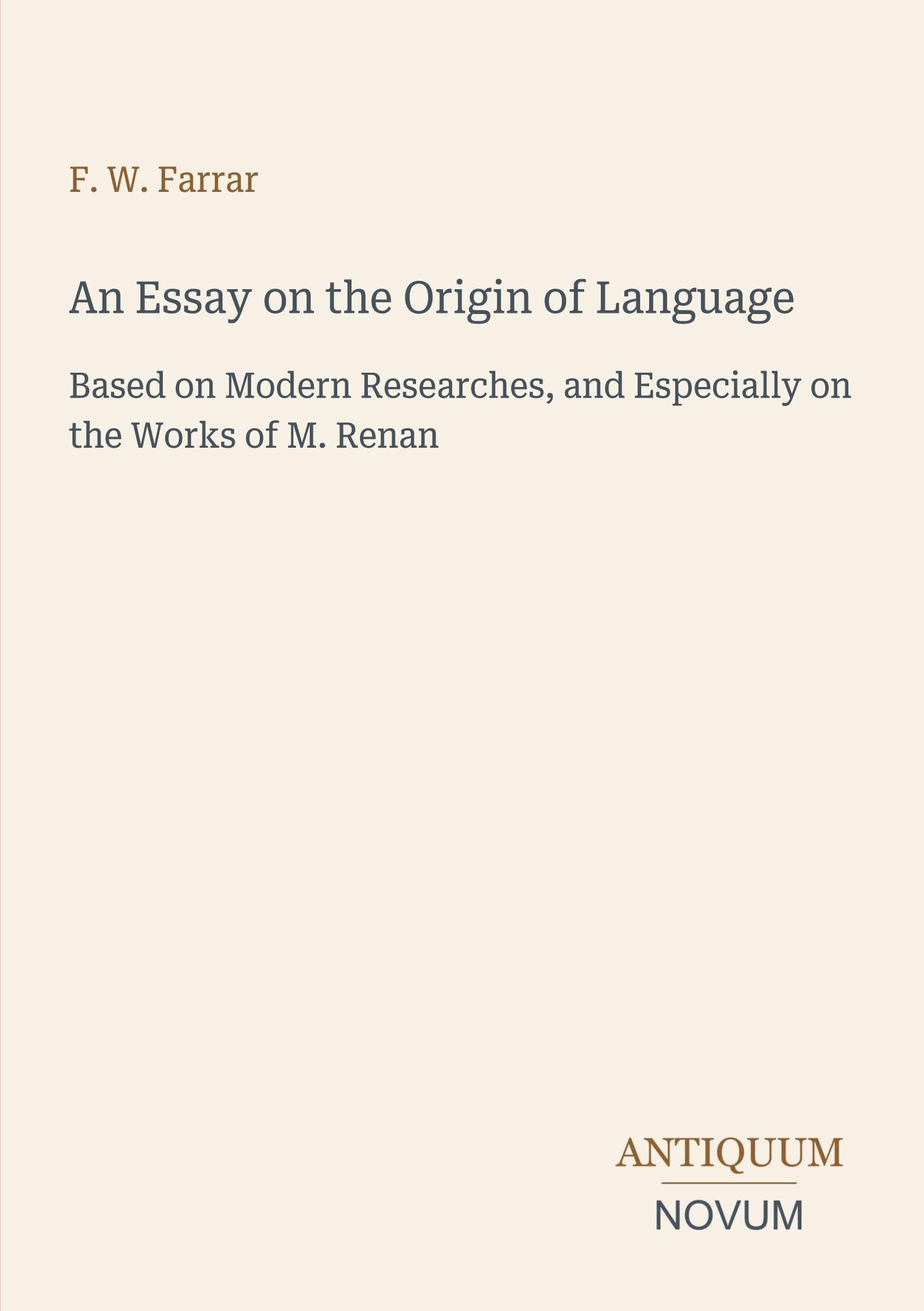 An Essay on the Origin of Language