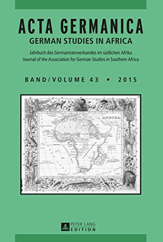 Acta Germanica: German Studies in Africa