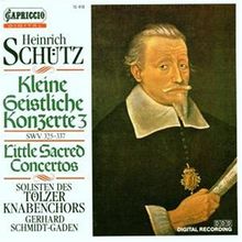 Kleine geistliche Konzerte SWV 325-337 von Tölzer Knabenchor | CD | Zustand sehr gut