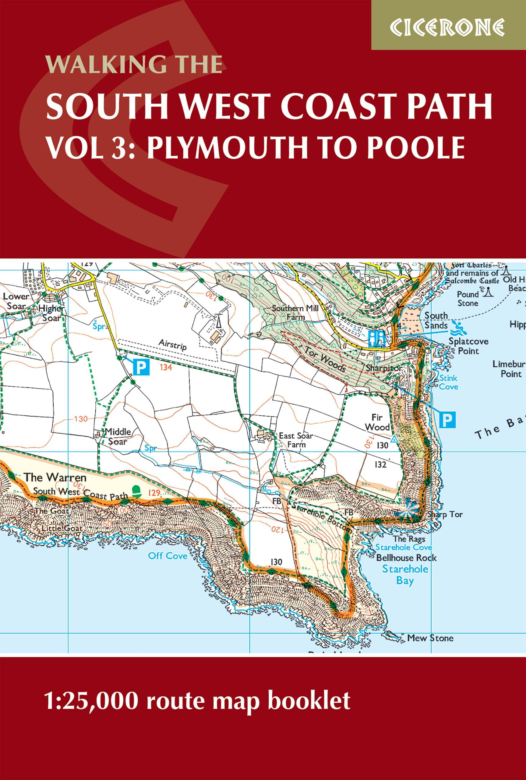 Paddy Dillon South West Coast Path Map Booklet - Vol 3, Plymouth To Poole