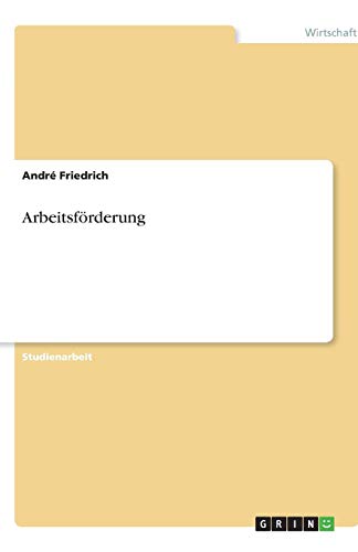 Arbeitsförderung