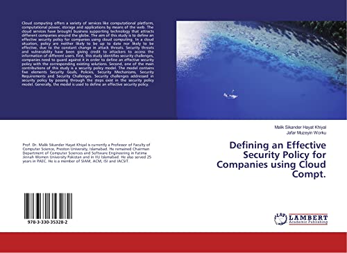 Defining an Effective Security Policy for Companies using Cloud Compt.