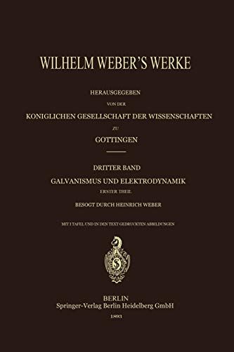 Wilhelm Weber's Werke (German Edition)