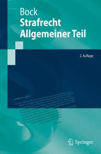 Strafrecht Allgemeiner Teil (Springer-Lehrbuch)