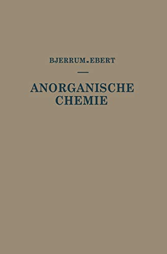 Kurzes Lehrbuch der Anorganischen Chemie