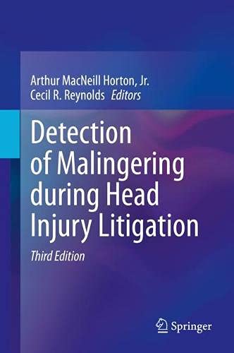 Detection of Malingering during Head Injury Litigation: Volume Two