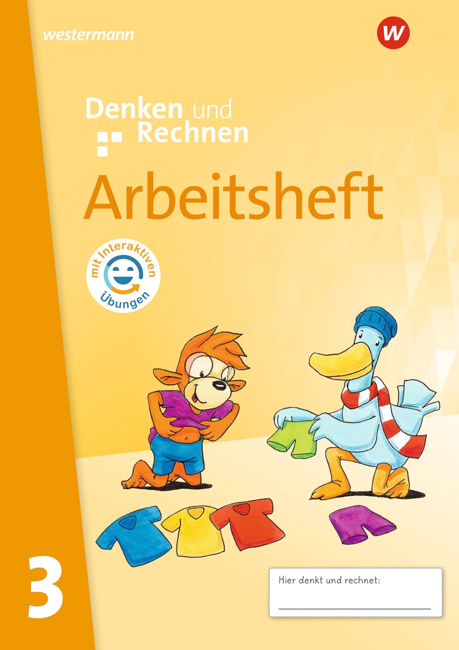 Denken und Rechnen. Arbeitsheft 3 mit interaktiven Übungen. Für Grundschulen in den östlichen Bundesländern