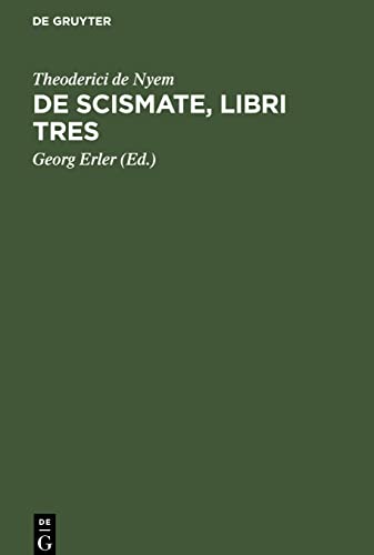 De Scismate, libri tres