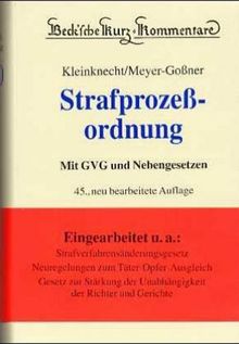 Beck'sche Kurzkommentare, Bd.6, Strafprozeßordnung (StPO)