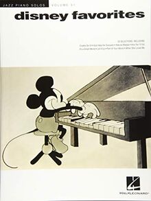 Disney Favorites: Jazz Piano Solos Series Volume 51: Noten, Sammelband für Klavier