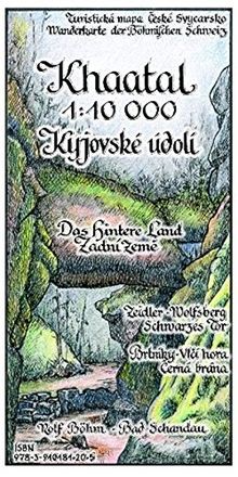 Khaatal 1:10000: Wanderkarte der Böhmischen Schweiz. Zeidler - Wolfsberg - Schwarzes Tor. Das Hintere Land