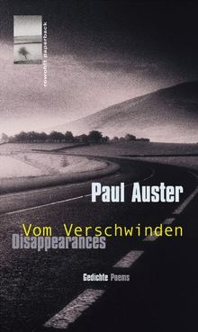 Disappearances/Vom Verschwinden: Gedichte/Poems. Zweisprachige Ausgabe