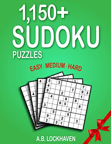 1,150+ Sudoku Puzzles: Easy, Medium, Hard (Coloring and Activity Books)