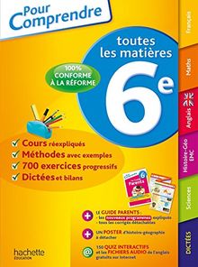 Toutes les matières 6e : nouveaux programmes