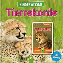 Kinderwissen Tierrekorde: Buch mit 32 Quartettkarten