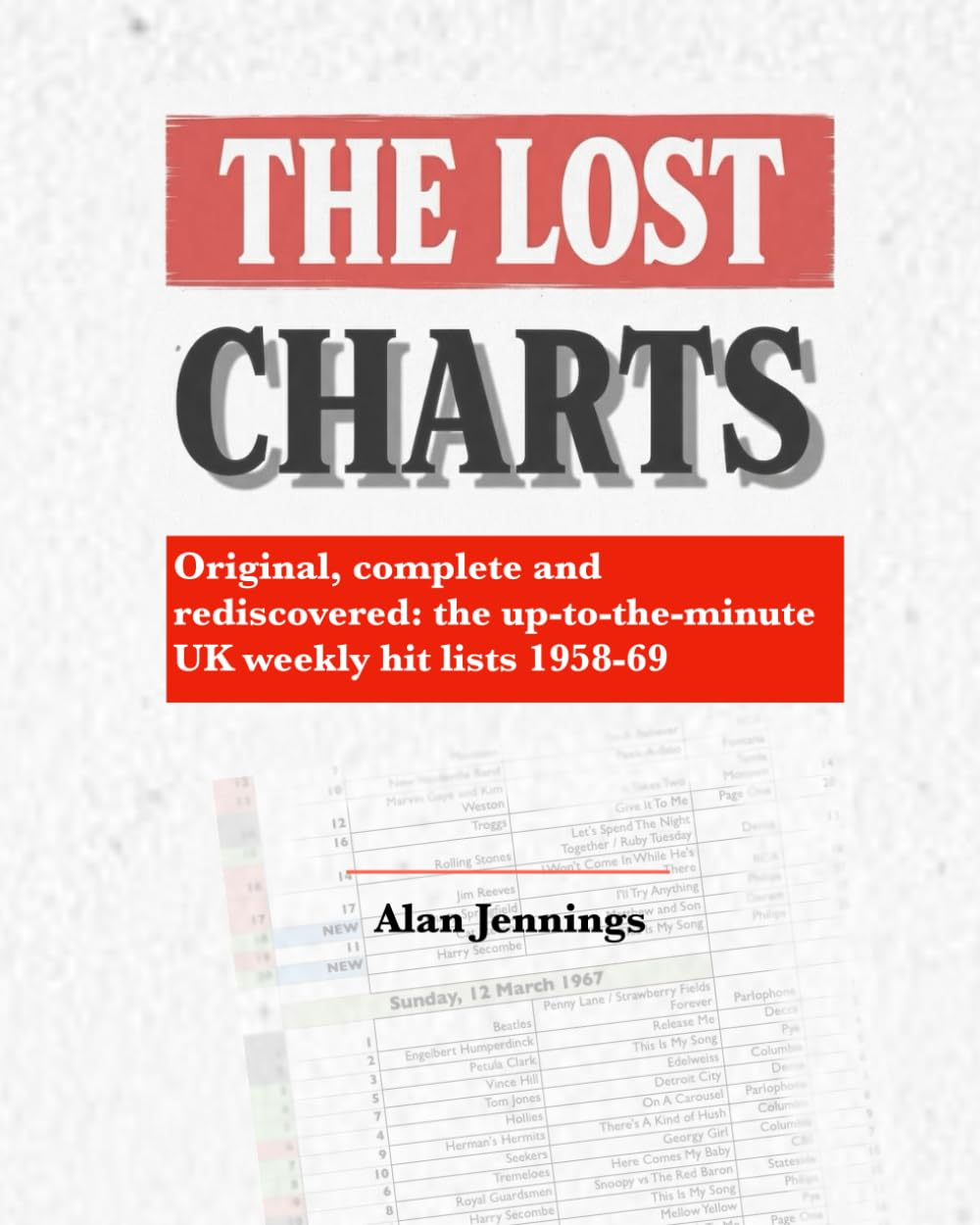 The Lost Charts - Original, complete and rediscovered: the up-to-the-minute UK weekly hit lists 1958-69