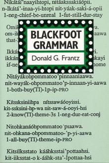 Blackfoot Grammar