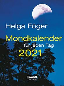 Mondkalender für jeden Tag 2021: Taschenkalender 10,5 x 14,0 cm