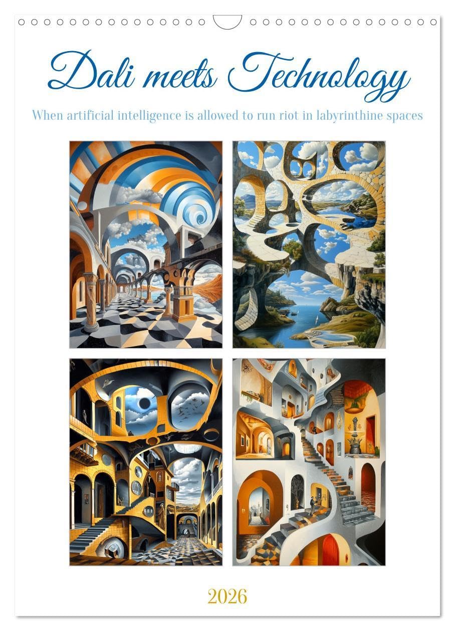 Dali meets Technology (Wall Calendar 2026 DIN A3 portrait), CALVENDO 12 Month Wall Calendar: Buildings that defy logic and inspire the imagination