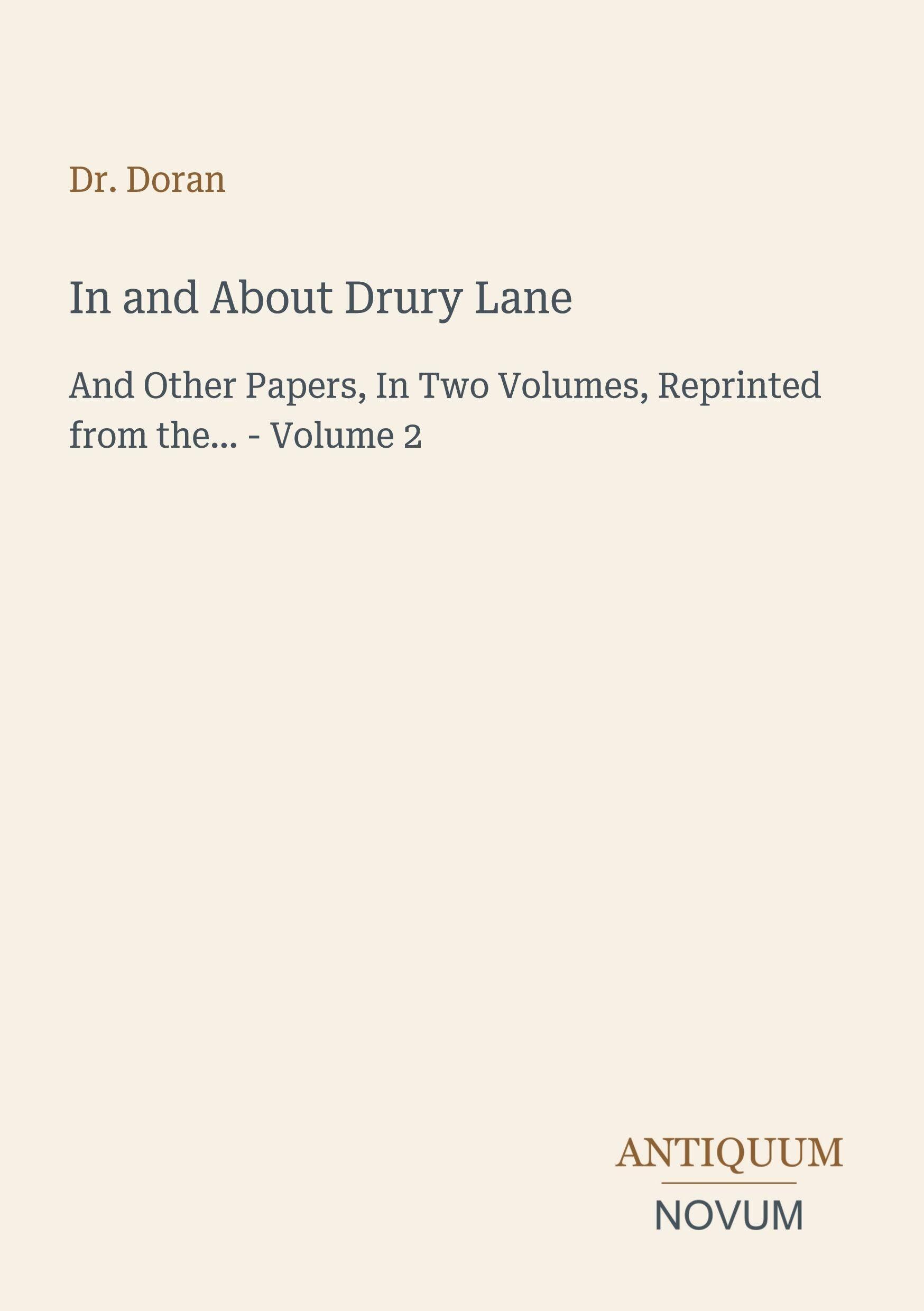 In and About Drury Lane
