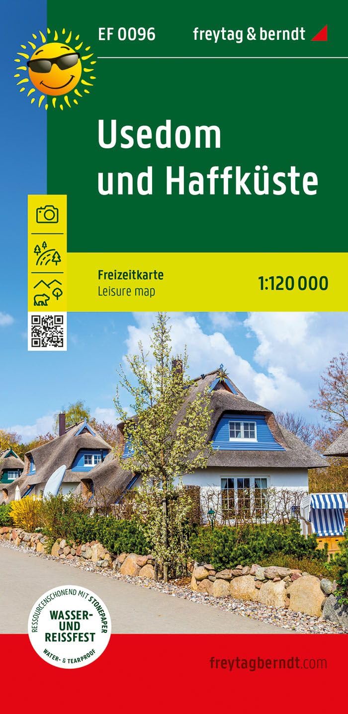 Usedom und Haffküste, Freizeitkarte 1:120.000, freytag & berndt: Ausflugskarte mit touristischen Infos auf Rückseite, wetterfest und reißfest (freytag & berndt Freizeitkarten)