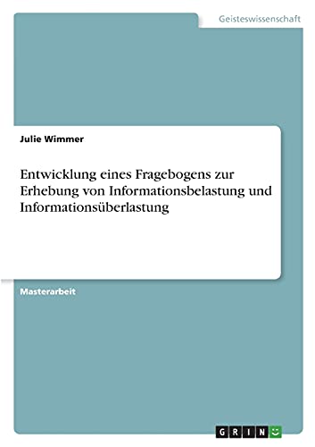 Entwicklung eines Fragebogens zur Erhebung von Informationsbelastung und Informationsüberlastung: Magisterarbeit