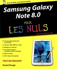 Samsung Galaxy Note 8.0 pour les nuls : versions Wi-Fi et 3G