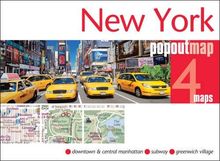 New York PopOut Map, 4 maps (Popout Maps)