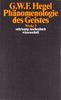 Werke in 20 Bänden mit Registerband: 3: Phänomenologie des Geistes: BD 3 (suhrkamp taschenbuch wissenschaft)