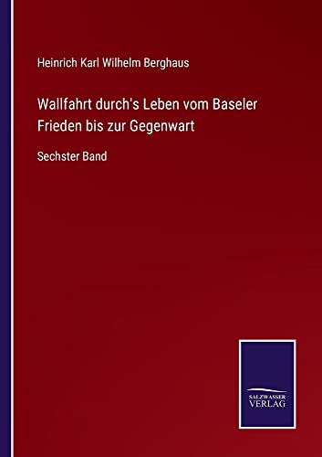 Wallfahrt durch's Leben vom Baseler Frieden bis zur Gegenwart: Sechster Band