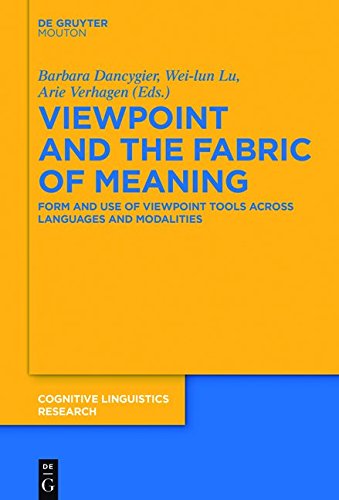 Viewpoint and the Fabric of Meaning: Form and Use of Viewpoint Tools across Languages and Modalities (Cognitive Linguistics Research [CLR], Band 55)