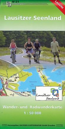 Lausitzer Seenland. Wander- und Radwanderkarte  1:50 000