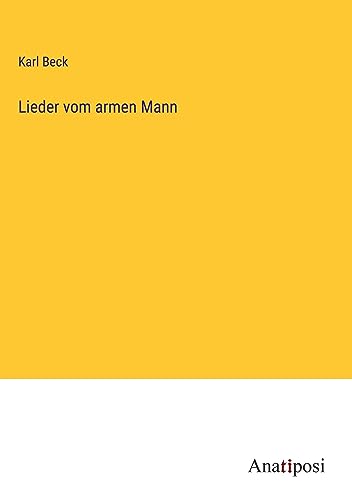 Lieder vom armen Mann