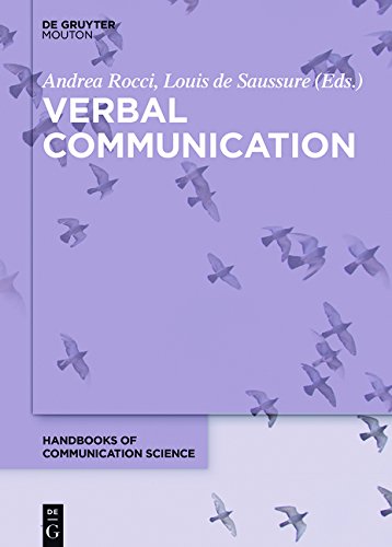 Verbal Communication (Handbooks of Communication Science [HoCS], Band 3)