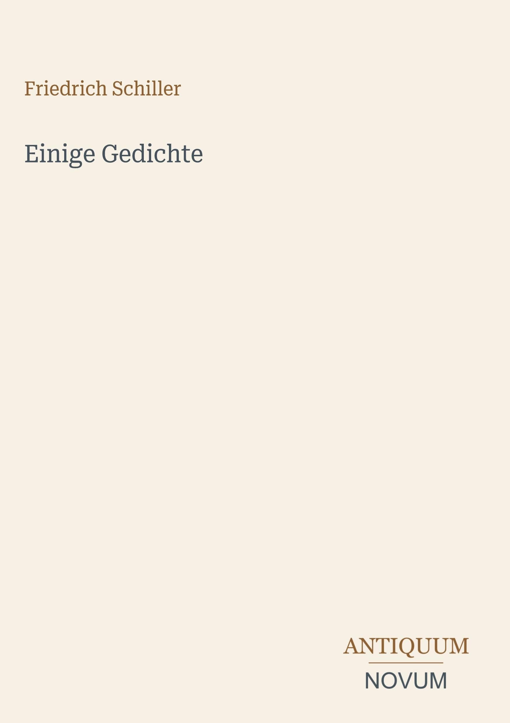 Einige Gedichte