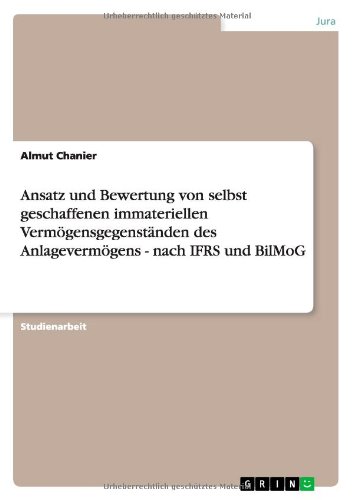 Ansatz und Bewertung von selbst geschaffenen immateriellen Vermögensgegenständen des Anlagevermögens - nach IFRS und BilMoG