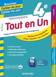 Tout en un 4e, 13-14 ans : toutes les matières pour réussir son année !