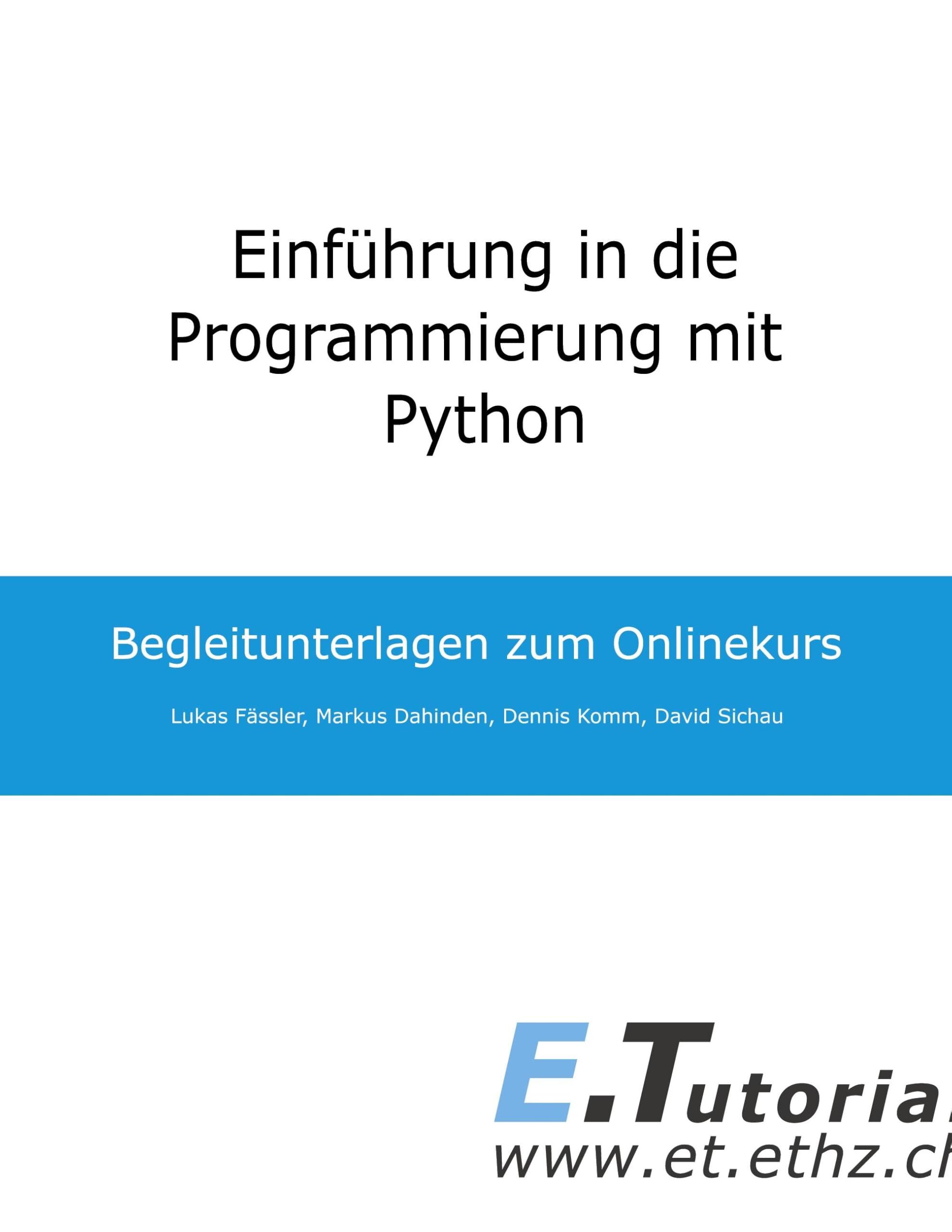 Einführung in die Programmierung mit Python - Neuware