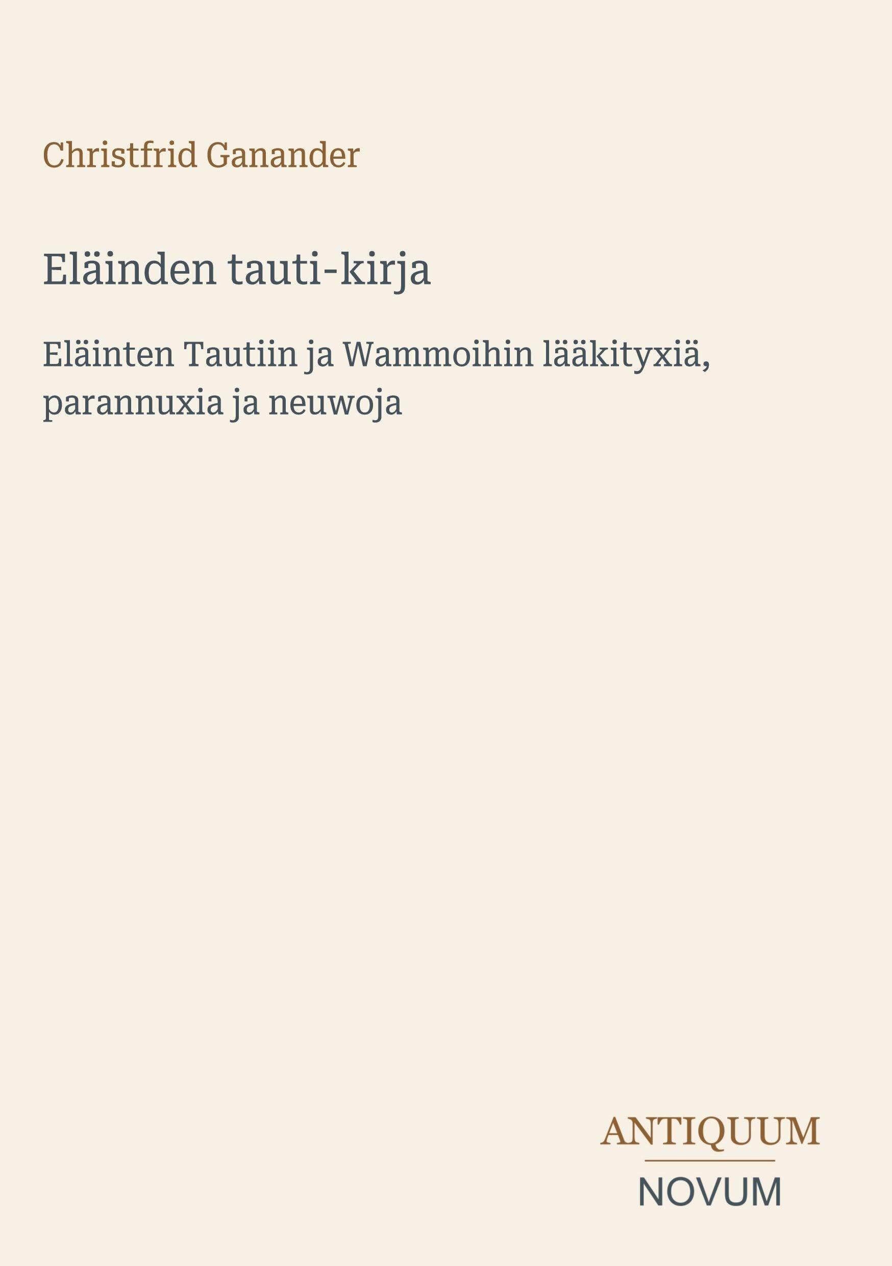 Eläinden tauti-kirja