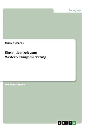 Einsendearbeit zum Weiterbildungsmarketing