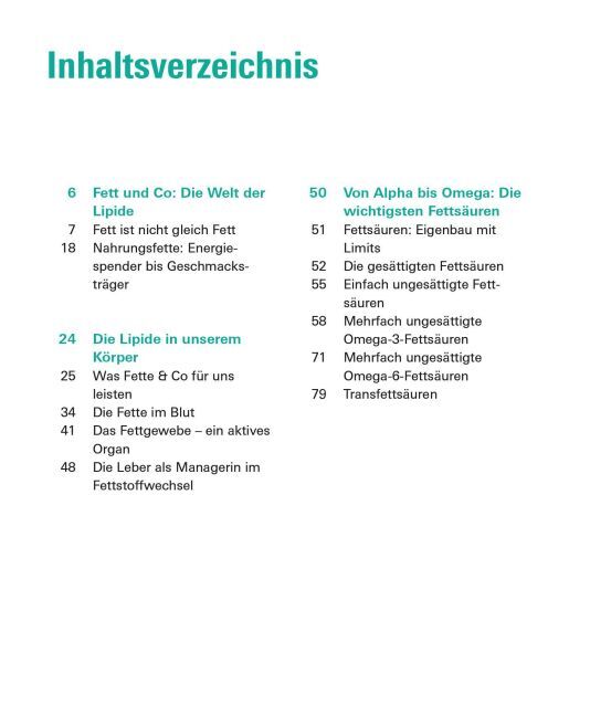 Fette und Fettsäuren