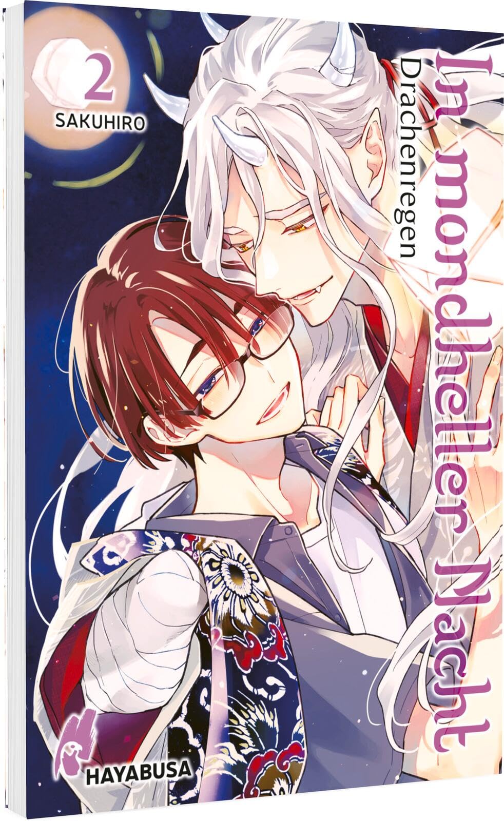 In mondheller Nacht 2 – Drachenregen: Dämonenstarker Fantasy-Boys-Love ab 18!